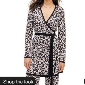 Diane Von Furstenberg Black and White Mini Dress